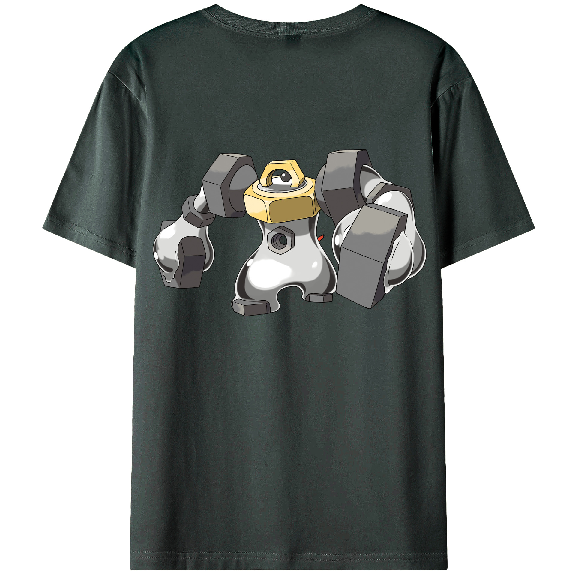 （画像用） ポケットモンスター Pokémon 綿100％ メンズ半袖Tシャツ（バックプリント） 通気性